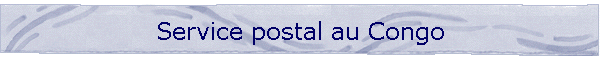 Service postal au Congo